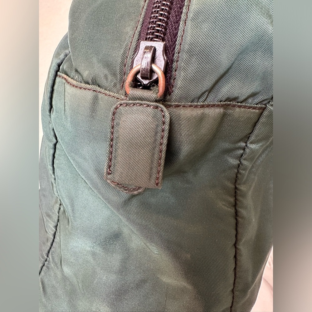 SOLD Prada Nylon Green Tessuto City Tote - Picture 6 of 14